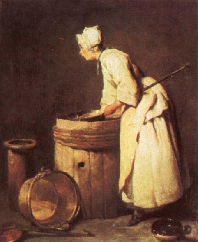 Jean Baptiste Simeon Chardin The Scullery Maid oil painting image